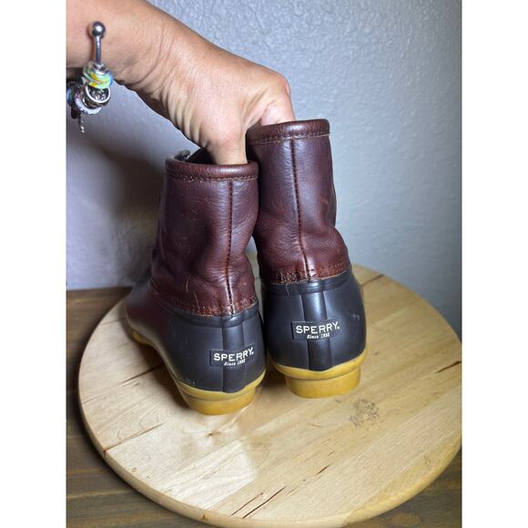 Sperry Women's Saltwater Leather Upper Duck Boot 9.5 M - Picture 5 of 10